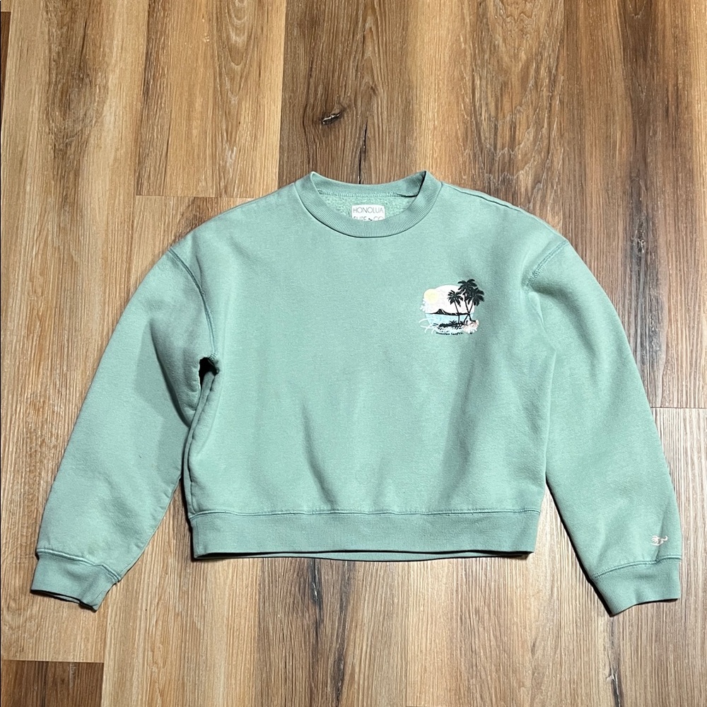 Green Crewneck Sweatshirt Honolulu Surf Co.